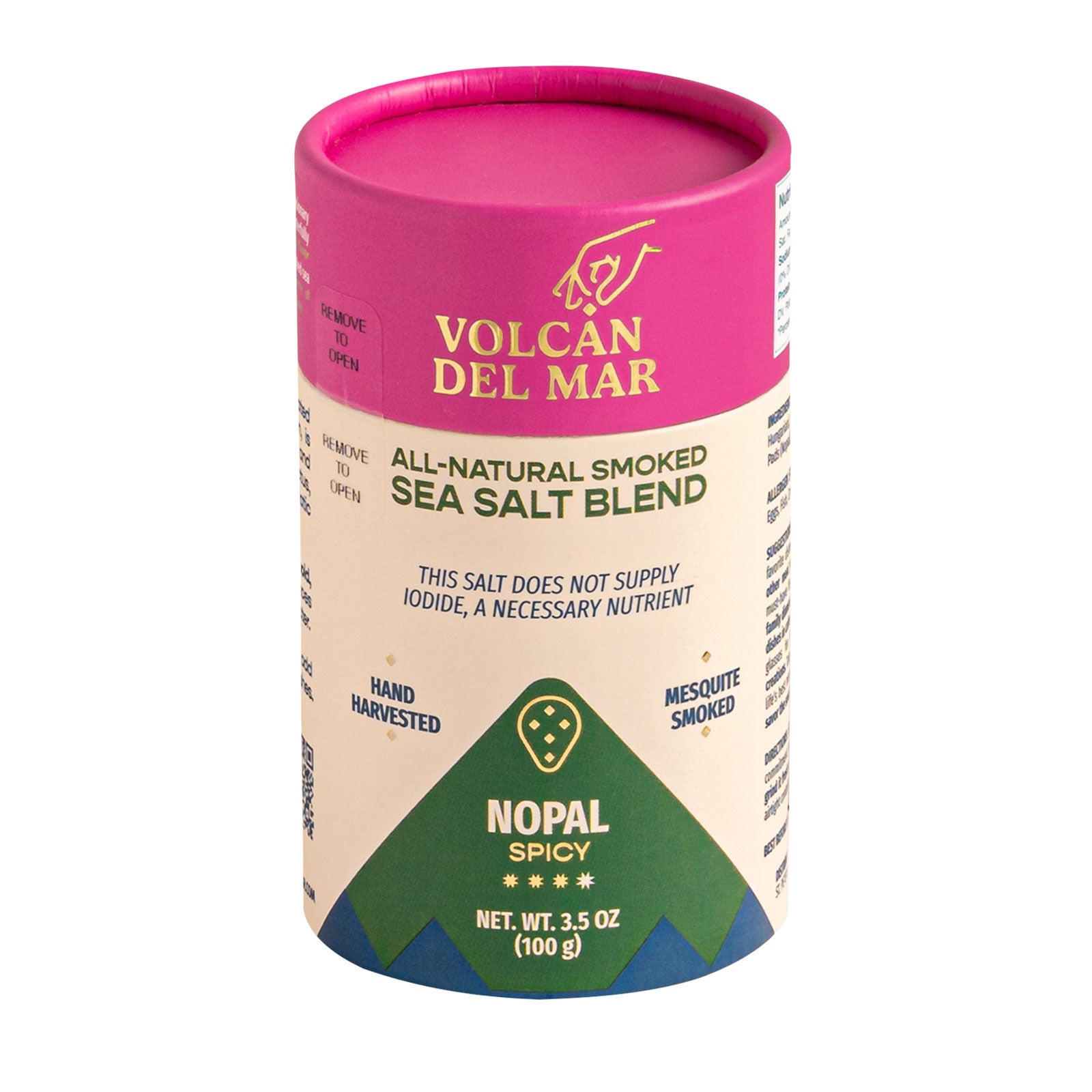 All-Natural Smoked Sea Salt Blend - Nopal (Spicy) – VOLCAN DEL MAR