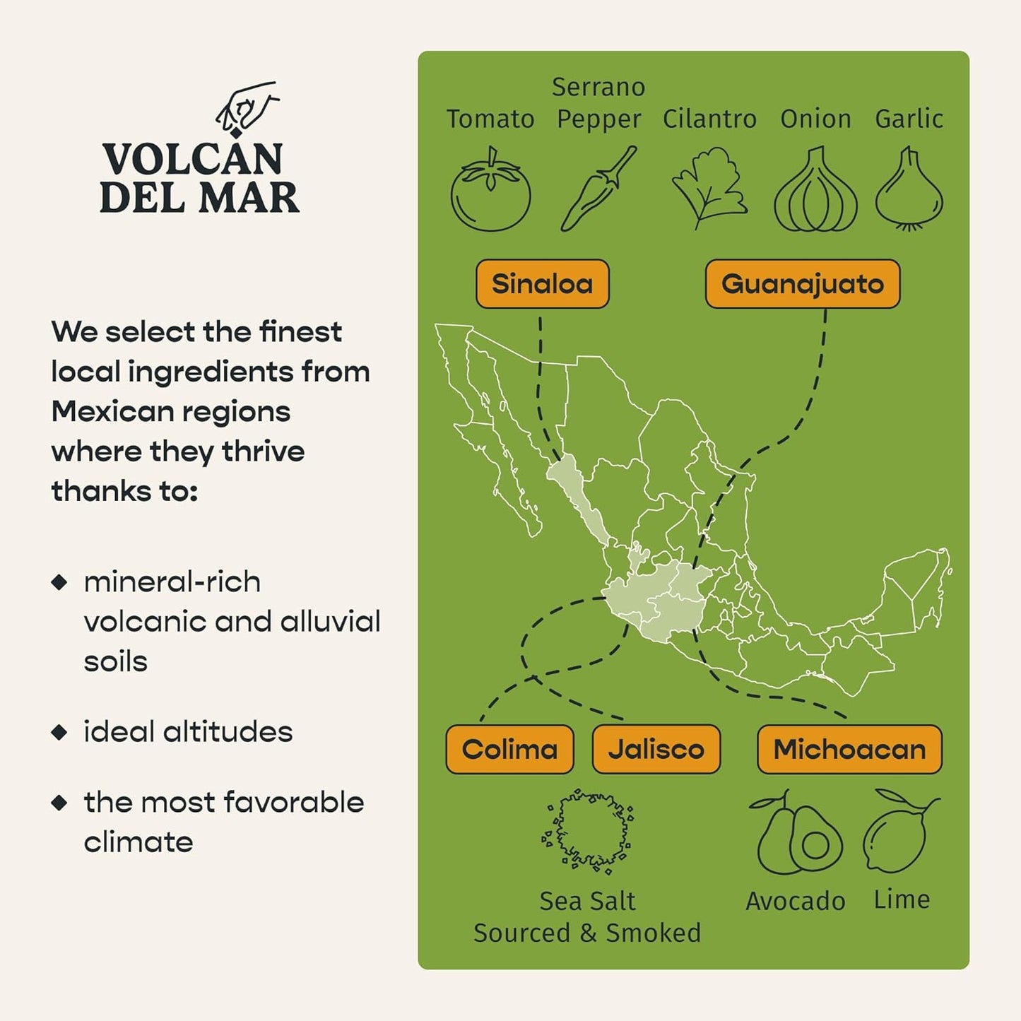 All-Natural Smoked Sea Salt Blend - Guacamole (Mild)