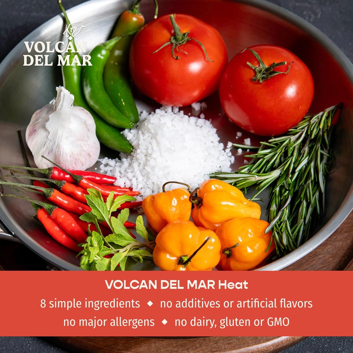 All-Natural Smoked Sea Salt Blend - Heat (Spicy)