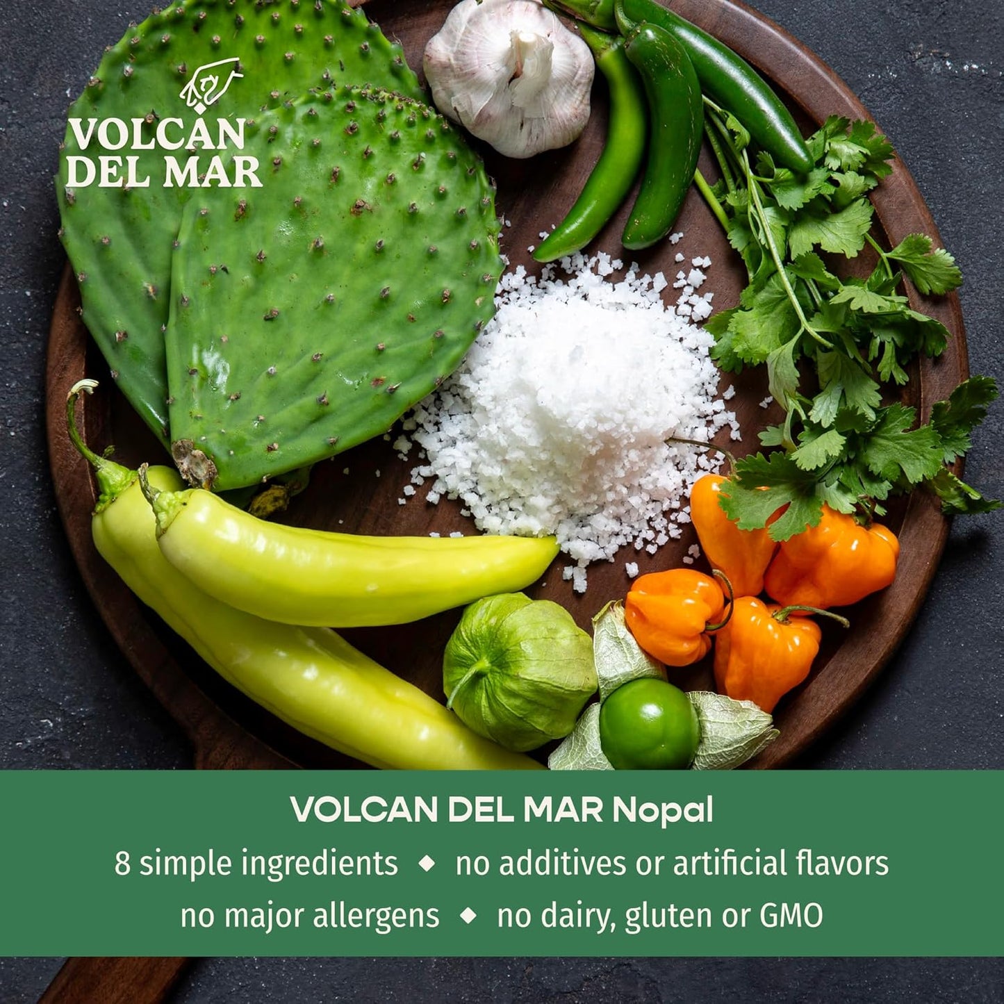 All-Natural Smoked Sea Salt Blend - Nopal (Spicy)