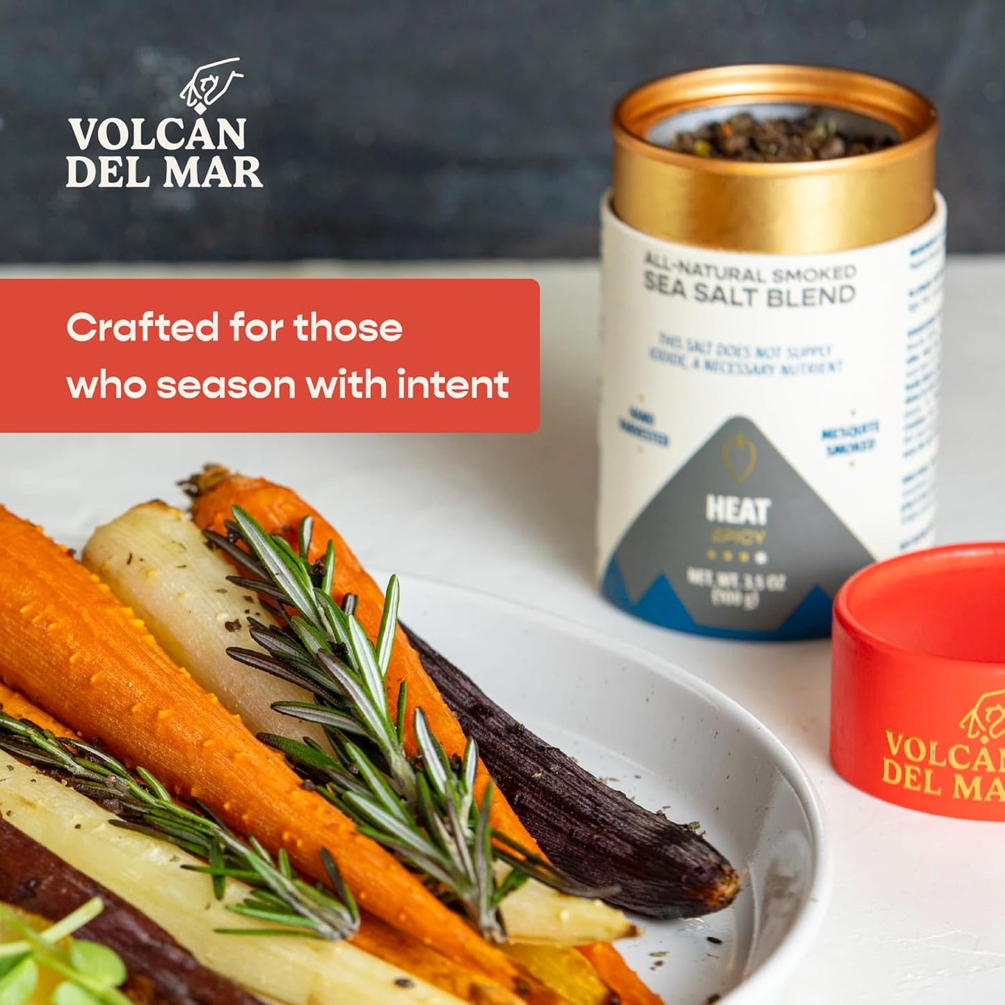 All-Natural Smoked Sea Salt Blend - Heat (Spicy)