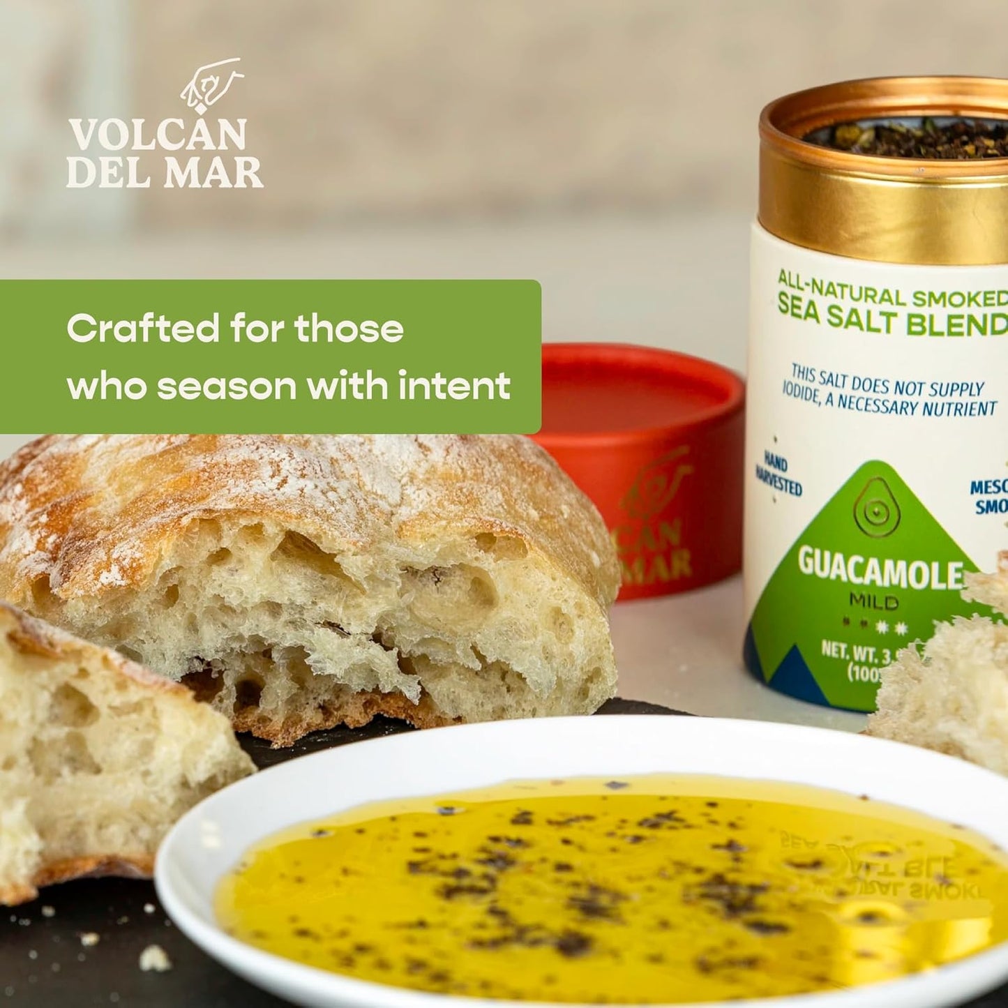 All-Natural Smoked Sea Salt Blend - Guacamole (Mild)