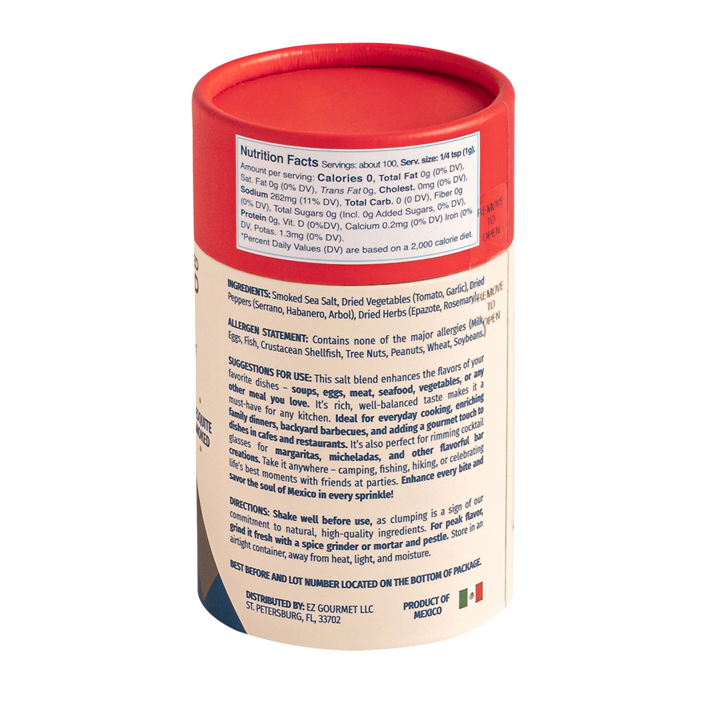 All-Natural Smoked Sea Salt Blend - Heat (Spicy)